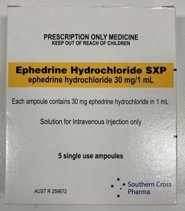 💉 Ephedrine Hydrochloride 30mg/1mL Injection 💉