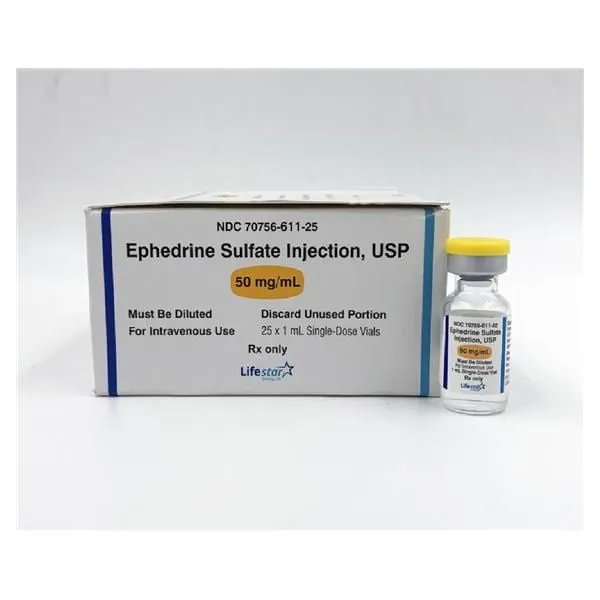 💉 افدرین سولفات ۵۰ میلی‌گرم/میلی‌لیتر 💉