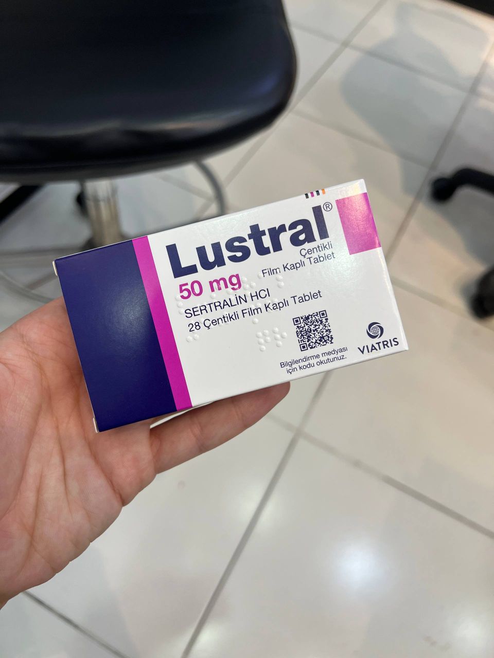 قرص روکش‌دار لوسترال سرترالین ۵۰ میلی‌گرم (Sertraline)