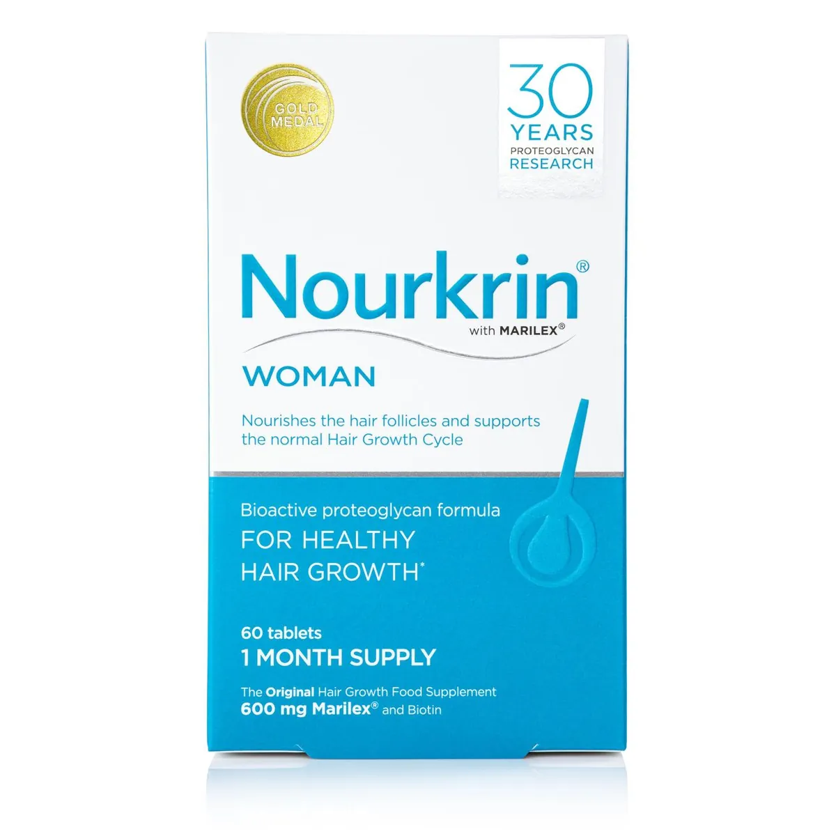 💊 Nourkrin Woman Hair Growth Supplement 60 Tablets 💊