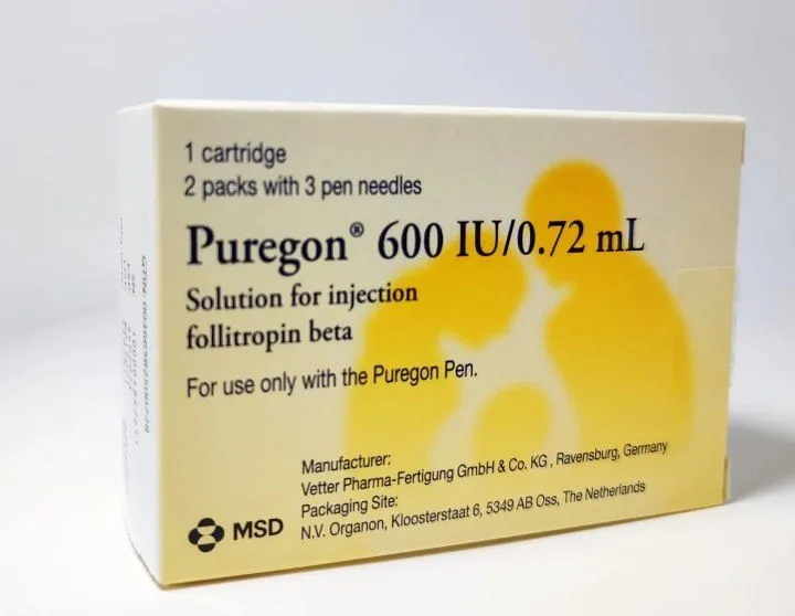 Puregon 600 IU/0.72 mL Injection