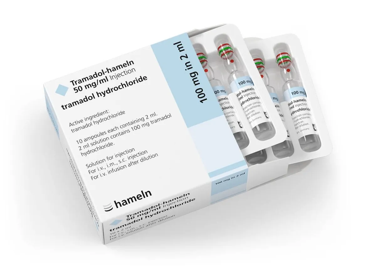 💉 تزریق ترامادول هملن ۱۰۰ میلی‌گرم 💉